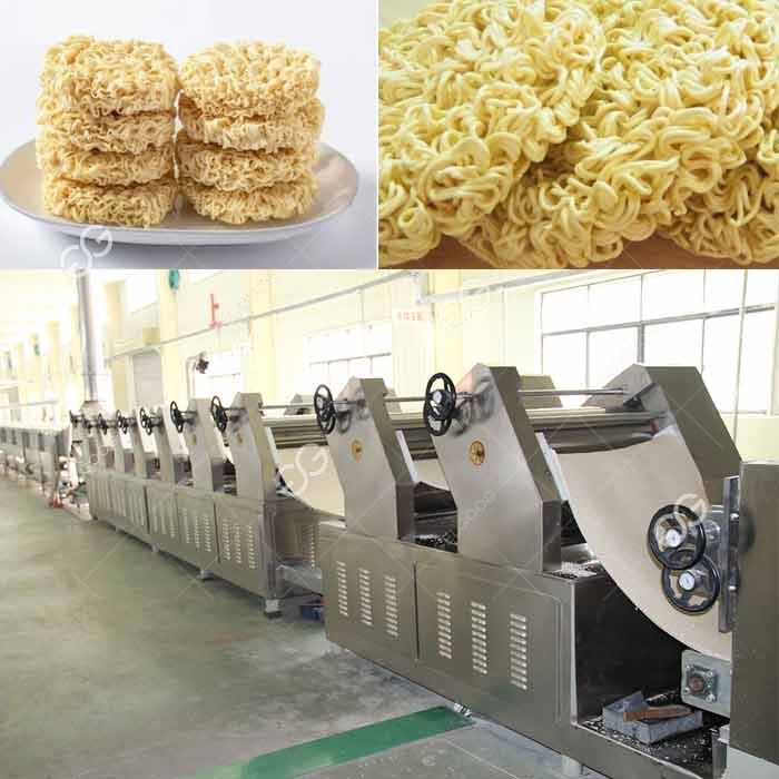 Continuous Fried Ramen Instant Noodles Making Production Machine
