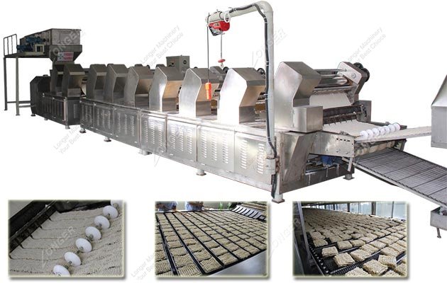 Automatic Instant Fried Noodles Processing Line 100,000 Bags