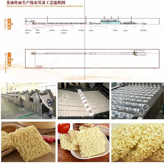 non-fried instant noodle production line